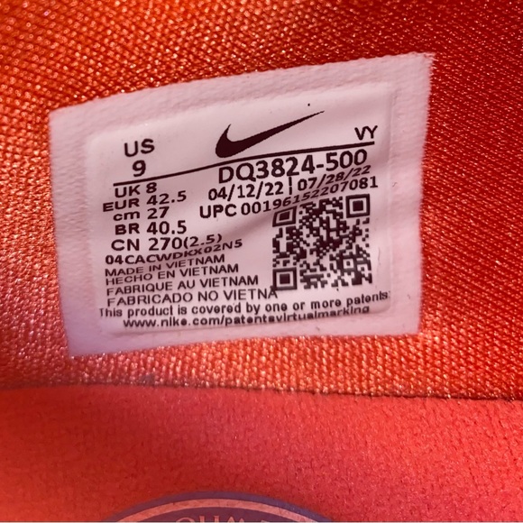 Nike Freak shoes. Size 9. Only worn inside twice. - Picture 7 of 7